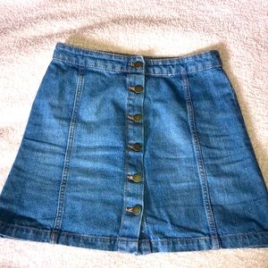 Denim Mini Skirt